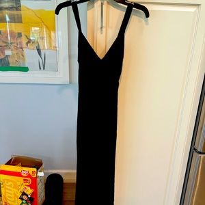 Alice + Olivia Formal black dress- cut out back
